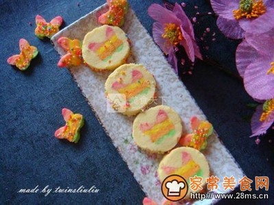 七彩蝴蝶饼干