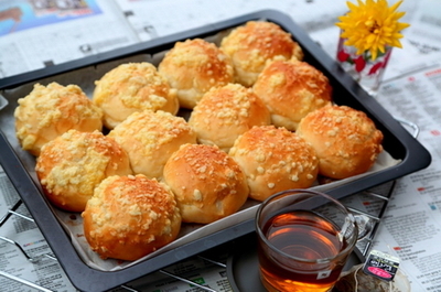 冰種酥粒餐包