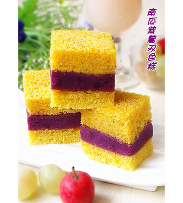 南瓜紫薯雙色糕