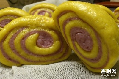 南瓜紫薯饃頭