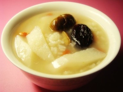 山药栗子粥