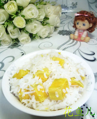 椰絲紅薯米飯