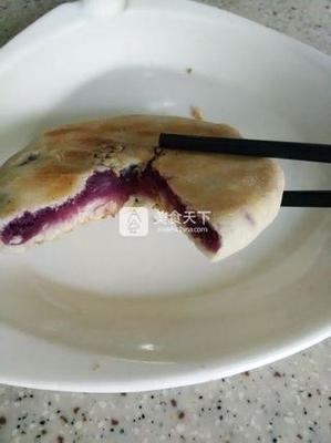 白糖紫薯饼