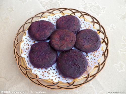 紫地瓜饼