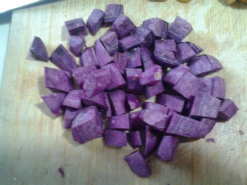紫薯黑米糊