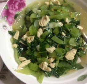 虾皮青菜炒鸭蛋