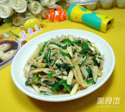 虾皮韭菜炒茭白