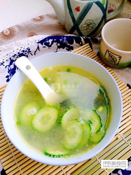 虾皮黄瓜皮蛋汤