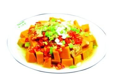 虾米剁椒蒸南瓜
