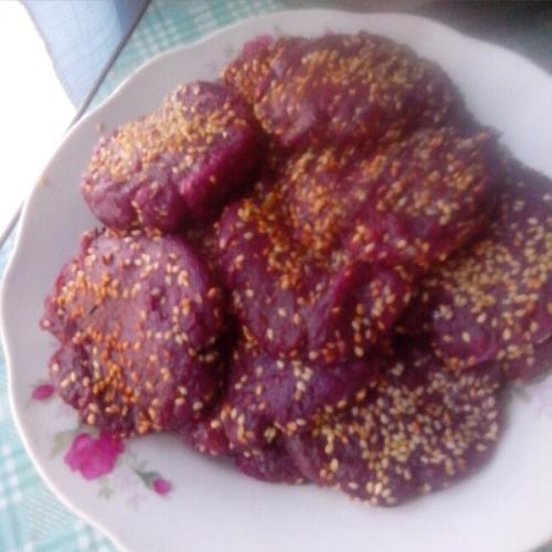 香煎紫薯餅