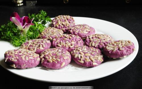 香酥紫薯饼