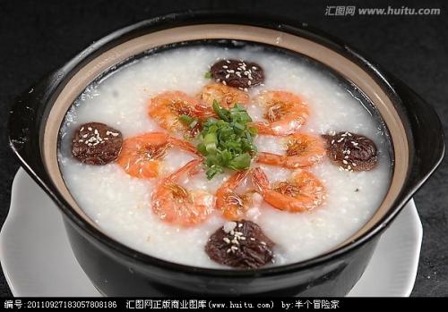 鲜虾香菇大米粥