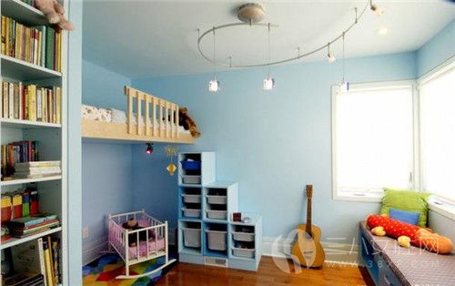 儿童书房墙面颜色如何选择 儿童书房挂什么字画比较好1.jpg
