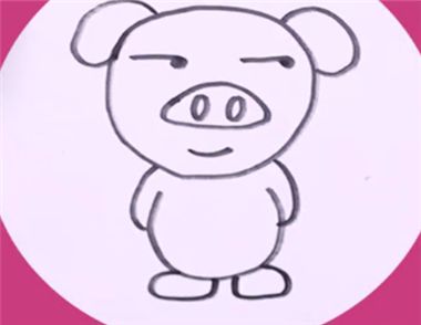小猪的简笔画的画法的教学视频 小猪的简笔画的教学步骤