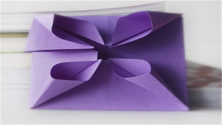 花型信封的折法 花型信封的折紙步驟
