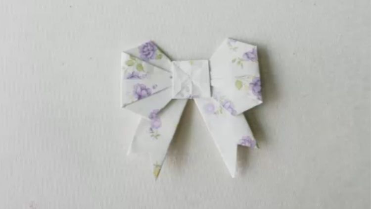 蝴蝶结手工折纸 蝴蝶结折纸的视频教程