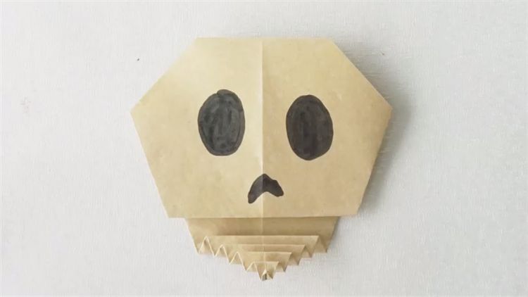 可愛的骷髏折紙 可愛的骷髏折紙教程
