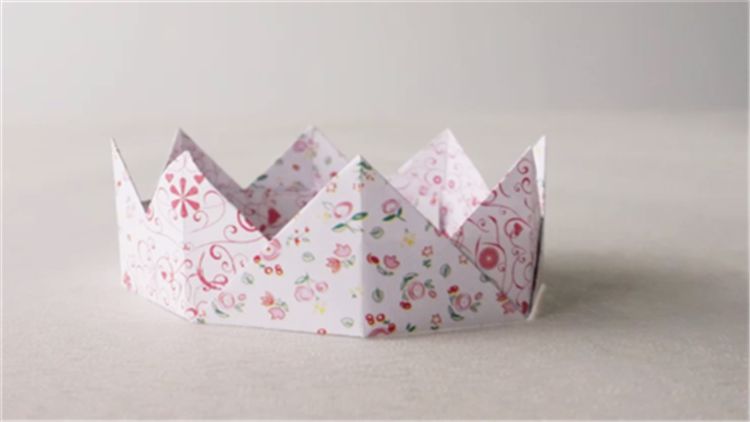 皇冠折纸 折皇冠的教学视频