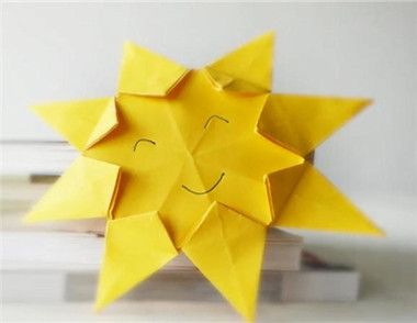 手工折紙太陽 如何才能折出一個漂亮的太陽了