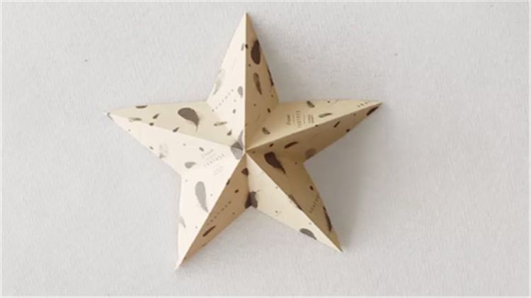 五角星立體構成折紙