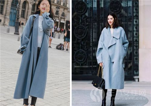冬天霧藍色大衣怎麼穿好看 顏色搭配很重要