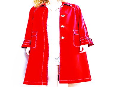 冬季紅色大衣外套搭配什麼褲子 什麼內搭適合紅色大衣