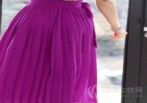 紫色半身裙