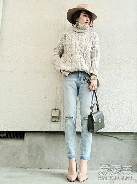 讨人喜欢和大人感兼顾！初春个子矮的女生必试的「高领衫 X 下衣」配搭