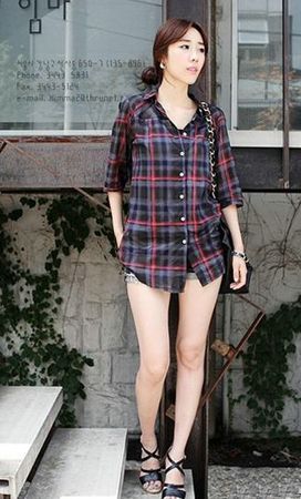 秋初体会浓厚英伦风格方格气场