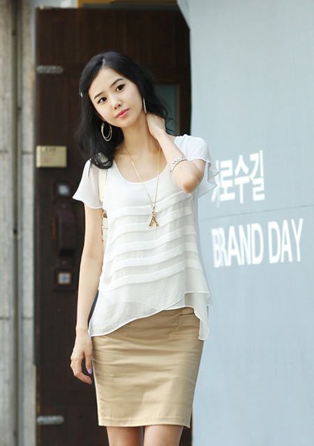 跟香薄荷系MM学习培训夏季淑女装