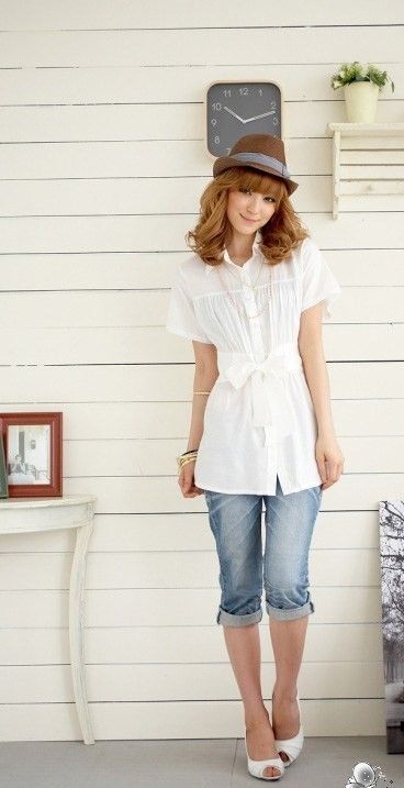 7款女式衬衫 那样搭出雅致look