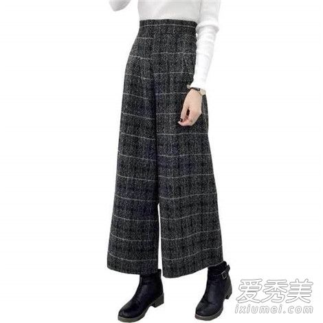 阔腿裤可以配马丁靴吗 阔腿裤+马丁靴也可以娘man平衡！