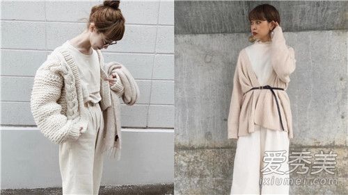 营造浪漫温柔的秋日气息！日本女生的白色系衣着穿搭术