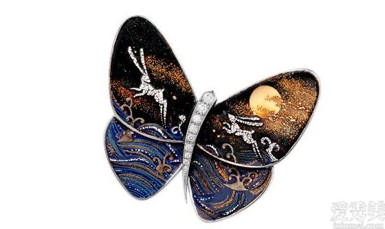 梵克雅宝限量版蝴蝶胸针对日本的彩绘造型艺术印象更深:精致
