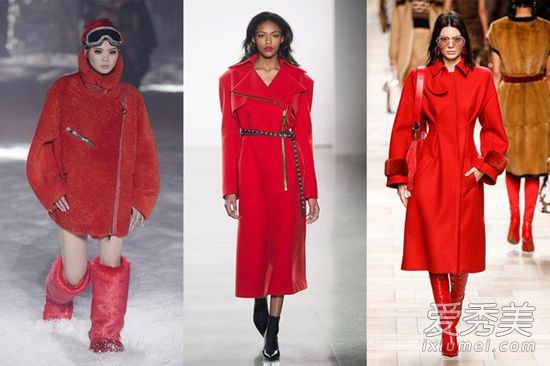 2018年秋冬女装流行趋势 亮红色+动物图案五大元素最热
