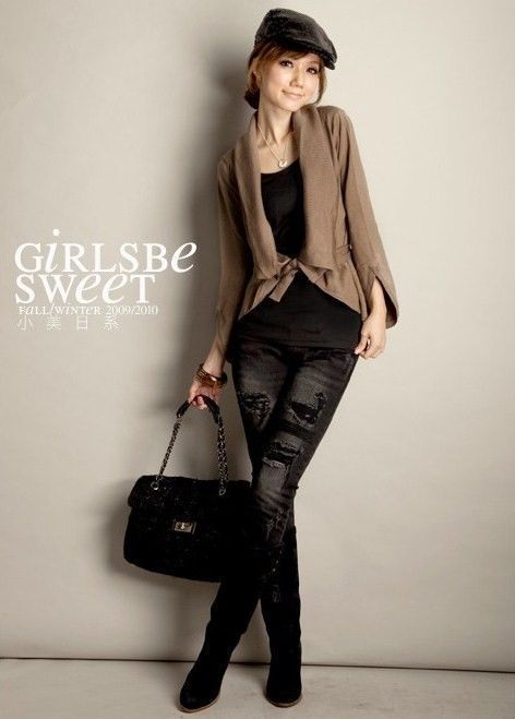 帽子+外套成为初秋淑女