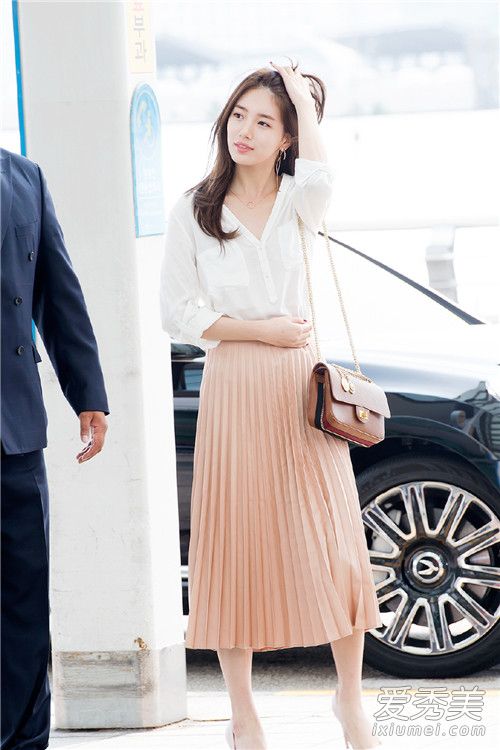 中秋见家长穿什么 长裙打造淑女风 半身长裙搭配图片