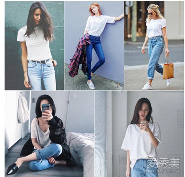 春夏只要这一件！万年白T穿出浓浓韩味儿 白T恤搭配