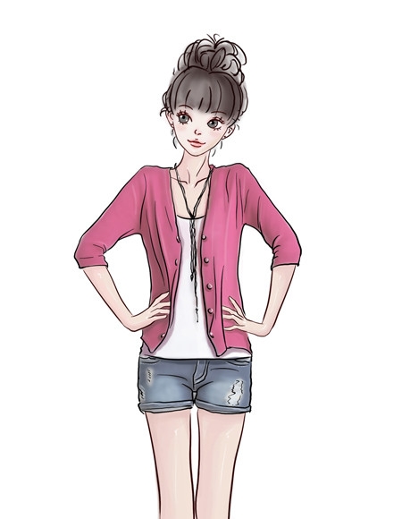 QQ秀小美女的秋装真人美搭