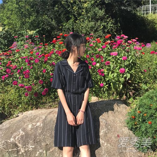秋季衬衫怎么搭配 穿上长袖衬衫连衣裙回头率超高！