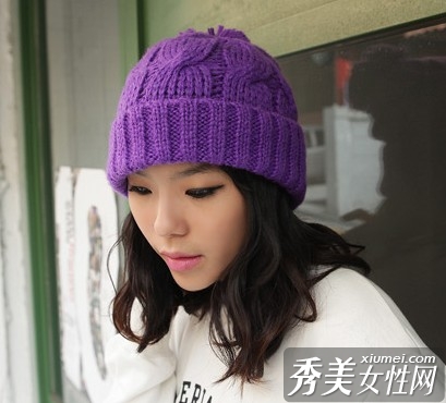 俏丽毛线帽 装可爱法宝