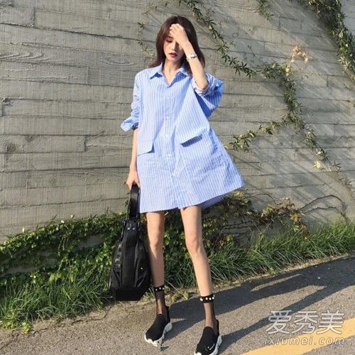 韩国小姐姐简约chic的初秋搭配 甜美又舒适！