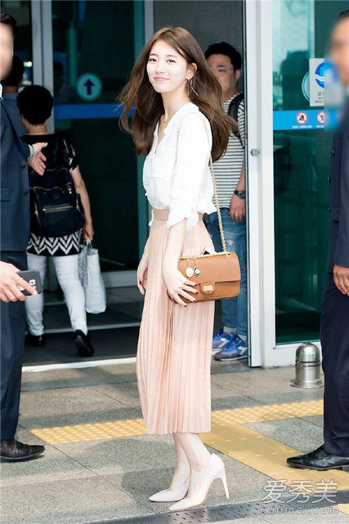 中秋见家长穿什么 长裙打造淑女风 半身长裙搭配图片