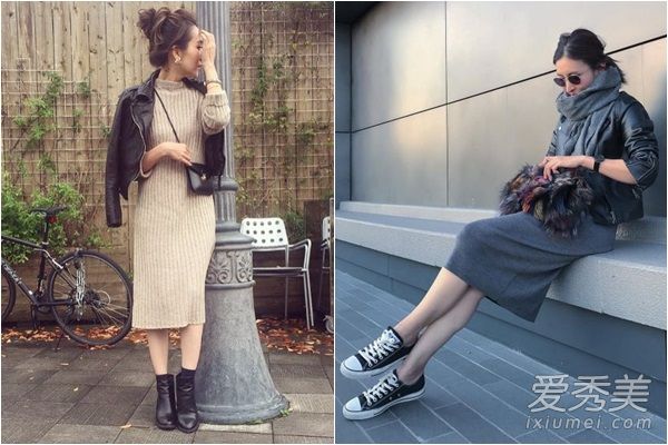针织连衣裙重复穿搭 美成仙全靠它 针织连衣裙怎么搭配