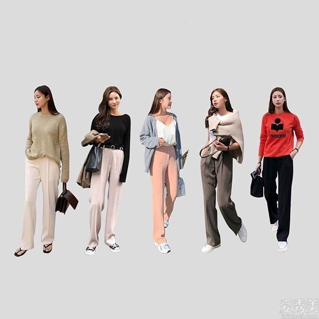 宽腿裤的正确穿着和搭配，1+ 6个示范范例，快来拿走。