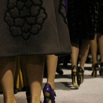 Dior 09秋冬牛角跟高跟鞋
