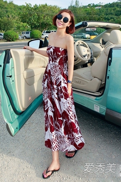 波西米亚风格长裙搭配 印花款最美