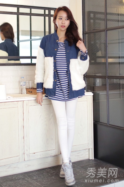 2014春季流行服饰 复古牛仔外套街头范