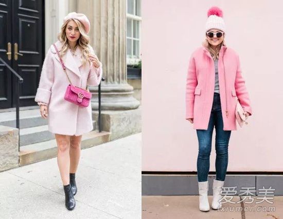 一身灰死气沉沉?冬季穿好粉色单品也能打造成熟女人味