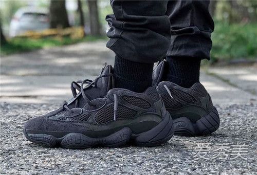 yeezy500黑色上腳圖 yeezy500黑色解構圖